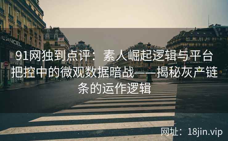 91网独到点评：素人崛起逻辑与平台把控中的微观数据暗战——揭秘灰产链条的运作逻辑