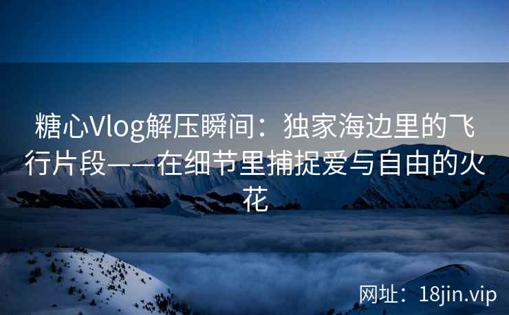 糖心Vlog解压瞬间：独家海边里的飞行片段——在细节里捕捉爱与自由的火花
