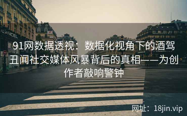 91网数据透视：数据化视角下的酒驾丑闻社交媒体风暴背后的真相——为创作者敲响警钟