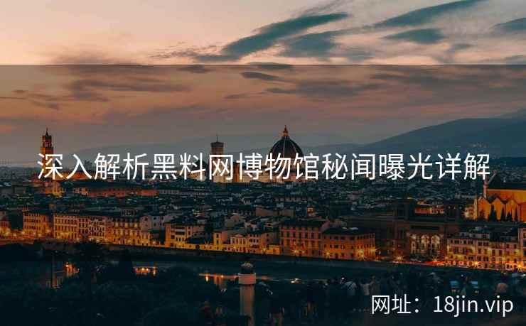 深入解析黑料网博物馆秘闻曝光详解